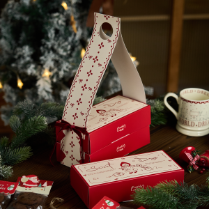 Creative Double Layer Handheld Baking Candy Frosting Cookie Box Gift Packaging Box Christmas 2025 Kitchen Cooking Utensils