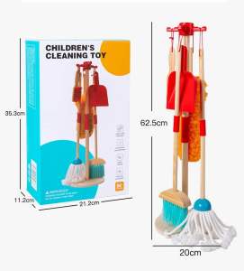 Montessori Wooden Pretend-Play Cleaning Set for kids