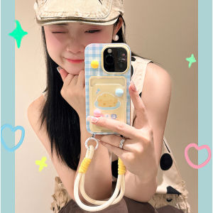 Summer Sweet Girl Cheese Card Package Silicone Phone Case for Apple 15Pro iPhone 16ProMax Anti-Fall Full Cover 14Pro XR/11 12Mini Female Model 13Plus Korean Style