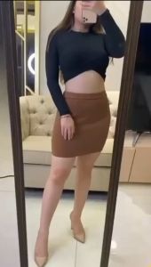 ROK SPAN PENDEK KERJA KANTORAN ROK MINI SCUBA SPAN FASHION STYLE KOREAN ROK PENDEK LC