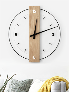 นาฬิกาตั้งโต๊ะขนาดใหญ่แบบไม่ต้องเจาะรู นาฬิกาติดผนังแบบเงียบๆ ดีไซน์เรียบง่าย สไตล์ยุโรป สำหรับตกแต่งบ้าน นาฬิกาติดผนังแบบไม่ต้องเจาะรู