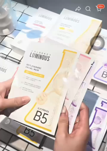 1 Miếng Mặt Nạ Giấy COLORKEY LUMINOUS Vitamin B5 Cấp Ẩm Dưỡng Sáng Da Cho Da Mịn Màng 25ml - Chính Hãng