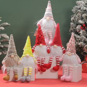 1Pcs Santa Claus Doll Christmas Decoration Xmas Tree Pendant for Home Decor 2026 New Year Party Child Gift Navidad Accessories