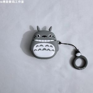 Cute Totoro for Apple Airpods3 Generation Pro Soft Silicone Protective Case 1/2 Cartoon Creative Bluetooth Earphone Cover Personalized Minority Couple Men and Women Japanese Korean Trendy Brand Fashion Minimalist