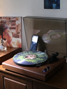 Fornuts เครื่องเล่นแผ่นเสียง ลำโพงบลูทูธ พร้อม USB ลำโพงในตัว เอาต์พุต RCA เครื่องเล่นแผ่นเสียงสไตล์เรโทร พร้อมไฟส่องสว่างรอบทิศทาง