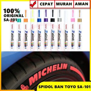 spidol ban toyo paint marker permanent serganuna untuk ban karet besi dan nisan kuburan