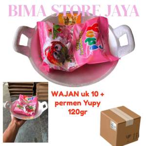 Wajan kuali Aluminium Ukuran 10 free permen Yupi