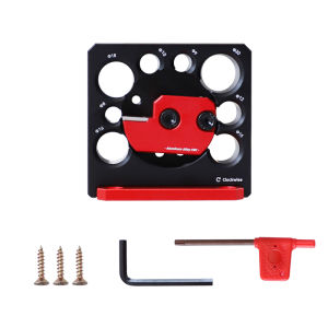 Bộ Dụng Cụ Làm Chốt Bằng Hợp Kim Nhôm Jig Với 8 Lỗ Có Thể Điều Chỉnh Để Phay Máy Khoan Điện - Bộ Dụng Cụ Cắt Chốt Chốt Thanh Tròn Bằng Gỗ