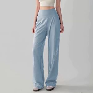 High Waist Loose Fit Sporty Wide Leg Pants Breathable Casual Womens Trousers Comfortable Loose Pants for Walking And Yoga