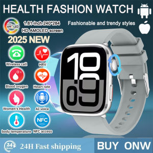 Fashion New Global VersionAI Diagnosis NFC SmartWatch Men Women HRV Blood Pressure Heart Rate Health Track IP68 Waterproof Watch