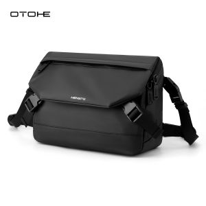 OTOHE กระเป๋าสะพายพาดลำตัวผู้ชายกระเป๋าสะพายสตรีสะพายไหล่แฟชั่นกันน้ำได้กระเป๋าสะพายข้างอ๊อกซ์ฟอร์ดความจุขนาดใหญ่กระเป๋าสะพายข้างกระเป๋าถนนกีฬาลำลองแบบเรียบง่ายสำหรับเสื้อยืด