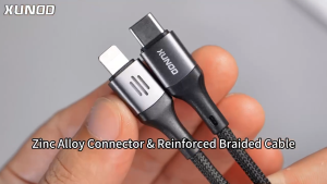 XUNDD 047 Aluminum Alloy Fast Charging Cable 3A USB- Type-C / USB-iOS/ C-C / C-L