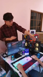 FAST COM คอมพิวเตอร์ คอมประกอบ เล่นเกม ทำงาน เรียน i7-9700F 8C/8T|DDR4 16G|RX5500XT 8G|M2 512G|LED20-27 USED