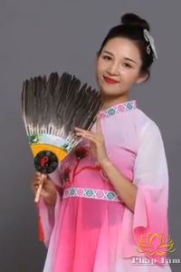 Quạt Lông Ngỗng Gia Cát Lượng Hậu Thiên Bát Quái  Phong Thủy Quạt Khổng Minh - Pháp Tâm