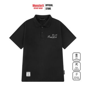 Áo thun polo MONSTER X STREET DELOS phông tay lỡ nam nữ form rộng Local Brand