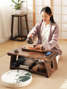 TONGMUSHIJIA | Foldable Solid Wood Tea Table