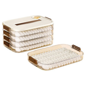Freezer Grade Dumpling Box Kitchen Organization Tool Fridge Storage Container for Buns And Steamed Buns Quality PP Material