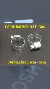 Bịch 200 Cổ dê siết dây dẫn gas - Đai siết INOX xiết các ống có đường kính từ 1cm đến 2cm