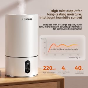 Hisense | Large Mist Humidifier With Air Purification and Aromatherapy Quiet Operation