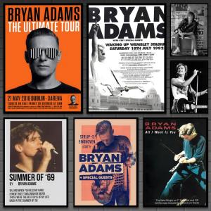 B-Bryan Adams Singer Poster Versatile HD Waterproof Wall Art Self-Adhesive Decor for Any Space Ideal Gift