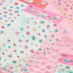 กระดาษติดตกแต่ง 3 มิติ ติดหัวผีเสื้อสุดสร้างสรรค์ เคาน์เตอร์งานฝีมือ DIY สำหรับเด็ก วัสดุพลาสติกและกระดาษ