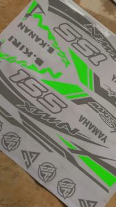 CUTTING STICKER/STRIPING MOTOR ALL NEW YAMAHA NMAX STIKER NMAX TURBO/NEO/NEO S/TURBO TECHMAX BODY PUTIH CD- NMAX TURBO/NEO-10 2 warna