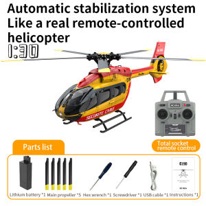C190 H145 Rc Helicopter 6CH Single-Propeller Flybarless Helicopters 2.4G Brushless Motors 3D Six-Axis Gyroscope Model Plane