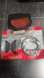 KAMPAS REM DEPAN BELAKANG FILTER UDARA XEON RC XEON GT 125 ORI PAKET DAPAT 3 BARANG