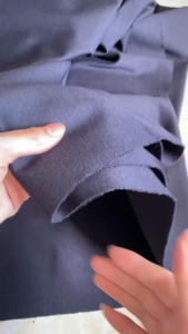 Vải Thun Cotton Dày Màu Xanh Đen Khổ 1m3 - Chất Mềm Đanh Co Giãn 4 Chiều Dày - Áo Khoác Quần Short