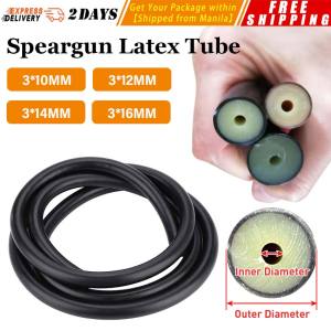 1 Meter Spearfishing Rubber Tube Speargun Latex Tube Lnter Dia 3*10/12/14/16MM Latex Tube Underwater Fishing Shooting Fish Accessories Speargun-Tube