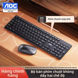 AOC | Bộ Bàn Phím Chuột Không Dây Gaming Văn Phòng RGB Có Màn Hình Cảm Giác Cơ Học Ba Chế Độ Im Lặng