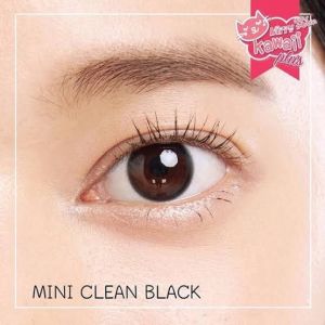 คอนแทคเลนส์ รุ่น Mini Cleen/Clean สีดำ/black มีค่าสายตา (0.00)-(-10.00)