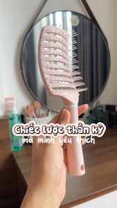 Lược Gỡ Rối Tạo Phồng Tóc GECOMO Chống Tĩnh Điện Giảm Rụng Tóc Tạo Kiểu Dễ Dàng - Lamdepdeal