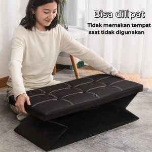 Sofa Bangku Storage Box Serbaguna Pengatur Kursi Lipat Kualitas Tinggi Kulit Besar Pengatur Sofa