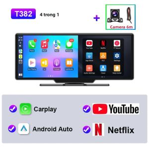 JMCQ Universal 10.26 Android WIFI Máy Nghe Nhạc Đa Phương Tiện Trên Ô Tô Có Bluetooth Không Dây Carplay Màn Hình Tự Động Cho YouTube Và Netflix