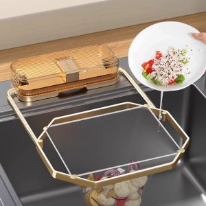 Kitchen Sink Strainer Filter Rack Disposable Leftovers Waste Drainage Net Suction Cup Stove Residue Storage Basket