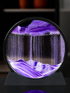 [🇵🇭 24h Delivery] Dollyy 3D Sand Painting Glass QuickSand Painting Art Table Lamp Scene Display Decorative Gift Colorful Dynamic Living Room