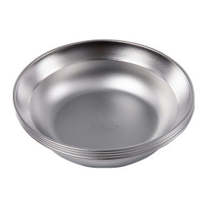 TNR | Outdoor Stainless Steel Camping Tableware 20 Pieces