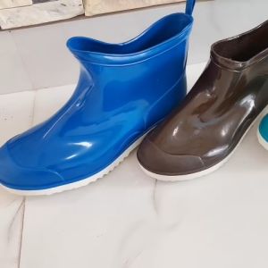 Bốt bảo hộ cổ ngắn nhựa mềm Ủng đi mưa làm vườn thái lan Passat No - 808