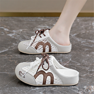 XINLIBU | Slip On Womens Summer Flat Sandals Non-slip Office Wear Breathable White