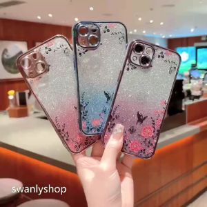 For Huawei Nova 3i 7i 5T 5 5Pro 10se 4 3 6se 7 7se 8 8se 10 11 Luxury Gradient Electroplating Rhinestone Soft Silicone Case Cover