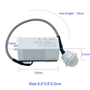 1200W AC 90-265V Microwave Radar Sensor Switch Radar ModuleAdjustable delay setting sensing range light intensity detection