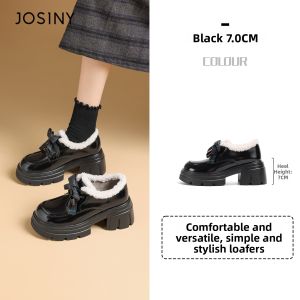 Josiny | Bow Lace-up Loafer Oxford Flatform Shoes