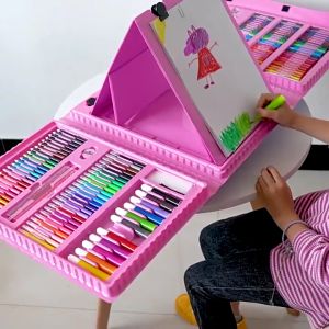 Z-Gadget⚡208/150pcs Kids Painting Pen Colour Crayon Marker Pencil Drawing Art Set 208 pcs color Pensel warna