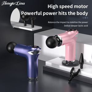 High frequency MassageGun Muscle Relaxation Slimming Body Electric Massager for Neck back foot leg Deep Tissue Pain Relief
