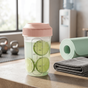 Jujiajia | Transparent Measuring Leak-Proof Anti-Shock Portable Water Bottle