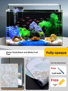 REVGUEN | Electrostatic Fish Tank External Black Background Wallpaper