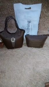 Tas Selempang Wanita 2in1 Kekinian Tas Import Fashion Pesta V2102