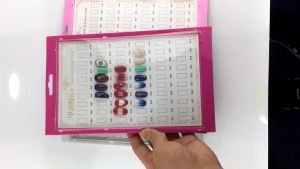 Nail Art Display Stand Work Dustproof Display Photo Frame Sample Display Base Nail Polish Color Card