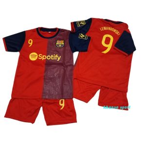 JERSEY BOLA BARCA TERBARU SETELAN KAOS BOLA BARCA UMUR 1-14 TAHUN KUALITAS PREMIUM BAHAN LEMBUT DAN ADEM